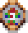 Pixelated picture of a clown.
